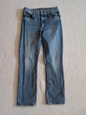 Mother Mid-rise Dazzler Ankle Light Acid Washed Cotton Blend USA Made Jeans